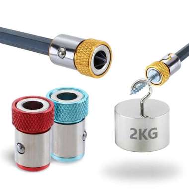 JFactory Konektor Ring Magnetizer Alat Pembuat Magnet Obeng - Blue