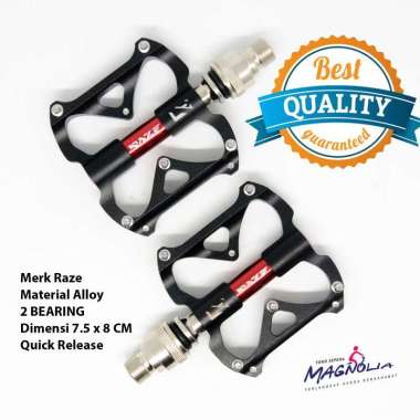 Magnolia Pedal Bearing QR Sepeda Lipat Full Alloy 9/16 INCH (AS Besar) Merek Raze