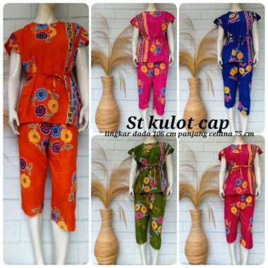 SNOEBEL BATIQUE DIJA BATIK CAP ONE SET PIYAMA DASTER SETELAN CELANA KULOT ABG YUKENSI - HOTPANTS Mul