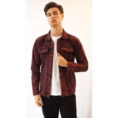 Jual Red Denim Jacket Terbaru - Harga 