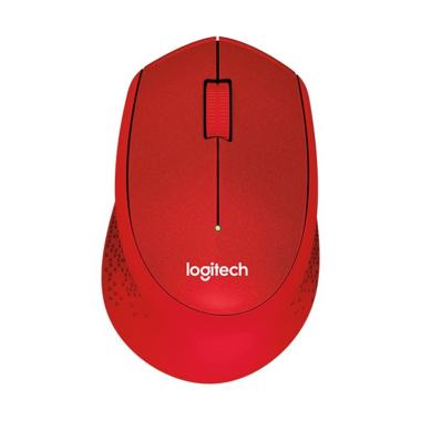 Logitech M331 Silent Plus Wireless Mouse - Merah