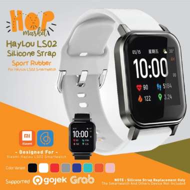 SIKAI Silikon Strap for Haylou LS02 Tali Silicone LS 02 Rubber Jam Silicon WHITE