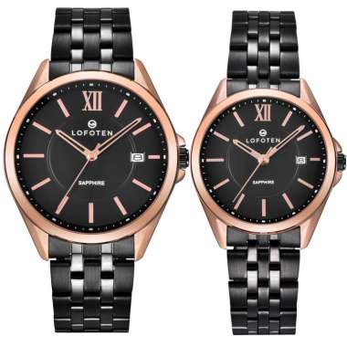 LOFOTEN Watch - Jam Tangan Couple - Sapphire - F-8102M/L - Original Rosegold