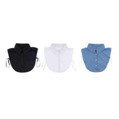 Promo 3x Women False Faux Half Shirt 