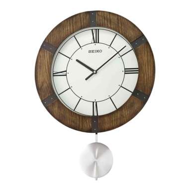 Jam Dinding SEIKO Mason Wooden Maple Case Pendulum Original [55 cm]