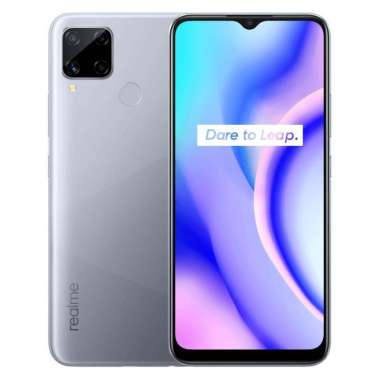 Realme C15 Smartphone Qualcomm Edition ( Ram 4GB / Rom 64GB ) Seagull Silver