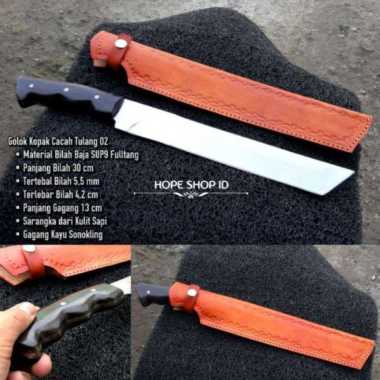 GOLOK CING CANG GOLOK CACAH TULANG DAGING KEKUATAN TEBAS PAKU BAJA PER SEPUH Coklat