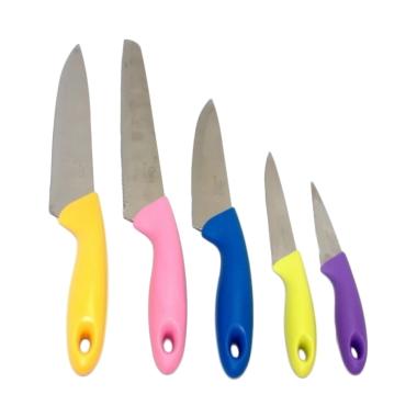 Oxone Set Pisau Dapur Stainless Ste ... Rainbow Knife Set OX-606