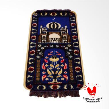 Native Borneo Bulu Lapis Tikar Rotan Sajadah - Biru Tua