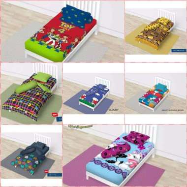 Sprei California 120x209 Cloudy Snoopy Ivanders Woody Toy Story Pretty Toy Story