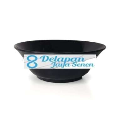 Mangkok Hitam Oriental Jepang Cafe Restoran Hotel 7" Mangkok Besar Jumbo Lebar Mie Ramen Bakmi Ayam 
