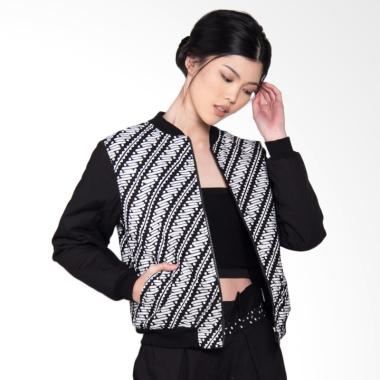 POP.U by Populo Batik JW7902 Batik ... ber Jacket Wanita - Black