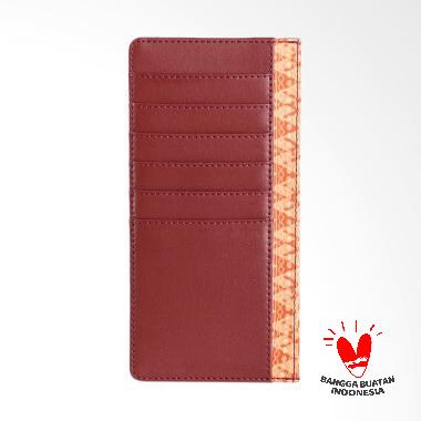 Bukuku Batik Dompet Pria - Orange Red