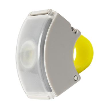 Bookman Curve Light 2 Lampu Sepeda USB - Grey-Acid Yellow