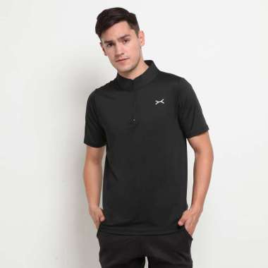 FLEXZONE Sports Jersey Lengan Pendek Pria Gym Sepeda Fitness Ascend Series FTS-041 S Hitam