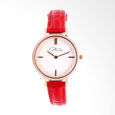 Jonas Verus X00718-Q3.PPWLRD Quartz ... p Jam Tangan Wanita - Red