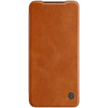 Nillkin Casing Qin Leather Hard Flip Case Xiaomi Redmi Note 10 4G / Redmi Note 10S Brown