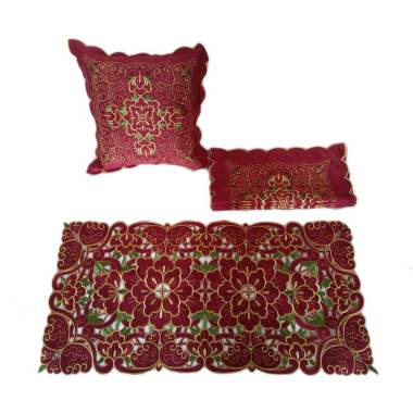 Aries Taplak Kupu-Kupu Set Sarung Bantal dan Taplak Meja
