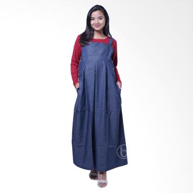 Mama Hamil HO 72 Jeans With Inner Kaos Alisya Setelan Pakaian Hamil & Menyusui - Merah
