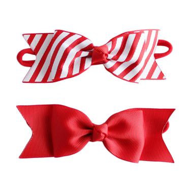 Baby Sequoia Rebecca Set Headband - Stripe Red [2 pcs]