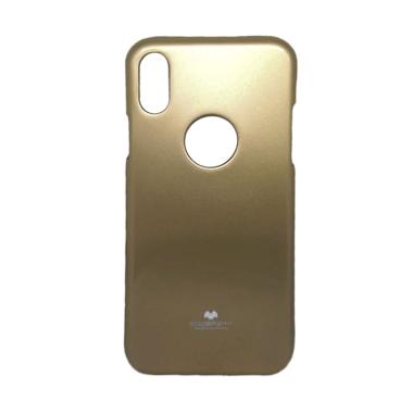 Mercury Pearl Jelly Casing for Apple iPhone X 5.8 Inch - Gold