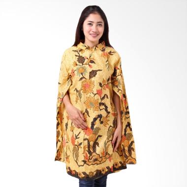 Batik Distro BA8817 Tunik Kaftan Blus Wanita - Kuning