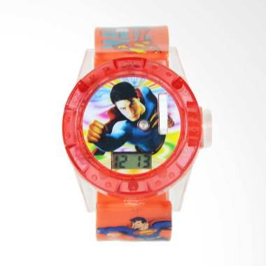 OEM Superman Projector Jam Tangan Anak Laki-Laki - Merah