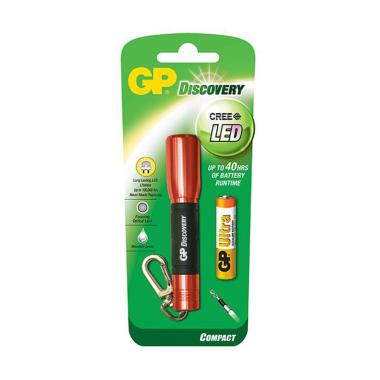 GP Discovery LCE202 Flashlight Senter - Red