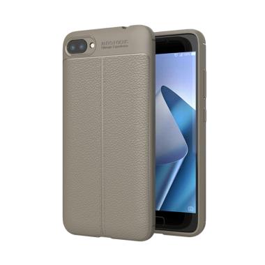 Viseaon Carbon Litchi Model Orange Peel Texture TPU Rubber Softcase Casing for Asus Zenfone 4 MAX