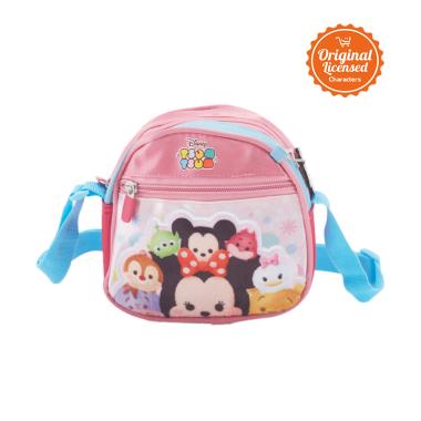 Disney Tsum Tsum Sling Bag Tas Sekolah Anak - Pink