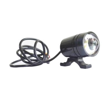 Raja Motor U1 Nyala Putih LED Bohlam Lampu Blitz Motor for Universal - Hitam [LAH-BLITZ-U1]