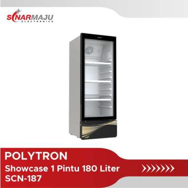 Showcase 1 Pintu Polytron 180 Liter SCN-187 / SCN187