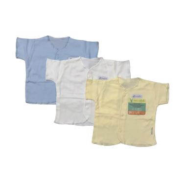 Aruchi Kancing Depan Polos Tangan P ... ayi Laki-laki [NB/ 3 Pcs]