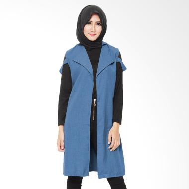 Koesoema Clothing Fiona Unique Vest Rompi Wanita - Blue