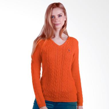 POLO RALPH LAUREN Cashmere Resque L ... ta - Orange - YG217XEM7TW