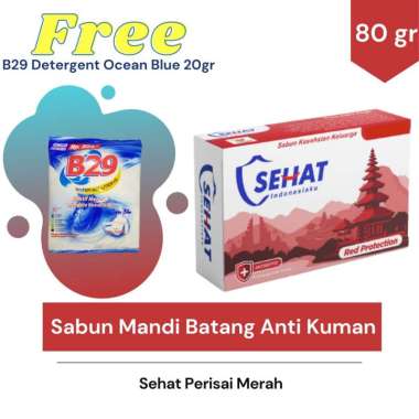 Beli SEHAT PERISAI MERAH Sabun Batang Gratis B29 Deterjen Watersolution 20gr
