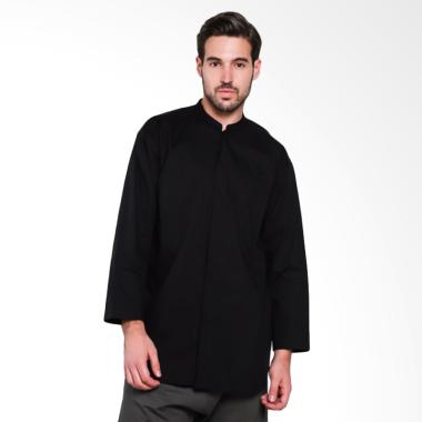 Papercut Men Fox Tunic Shirt Kemeja Lengan Panjang Pria - Black
