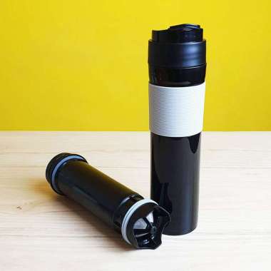 Coffee Tumbler Gelas Kopi Portable - French Press Tumbler coffee maker