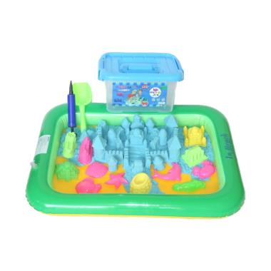 Tokobagusindo Kinetic Motion Play Sand Refill 1kg Green Mainan Pasir Source · Model Sand Pasir Ajaib