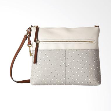 Fossil Fiona Crossbody Bag Wanita - Grey White