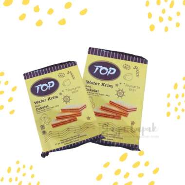 Nissin Top Wafer Krim Coklat 300gr - Biskuit wafer top rasa cokelat