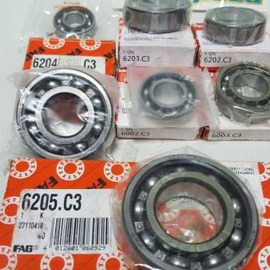 Bearing 6001 6002 6003 6202 6203 6204 6 FAG Ratio Noken As Yamaha Vega Jupiter Z Jupz Jupi Full Set 