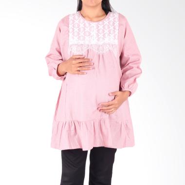 HMILL 1602 Baju Blus Hamil - Pink