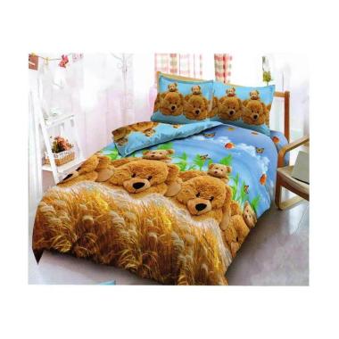 Kintakun Motif Golden Bear Dluxe Set Sprei [180 x 200 cm/ King]