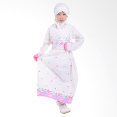 Jesca and Paul Selma 212 Gamis Baju Muslim Anak - White