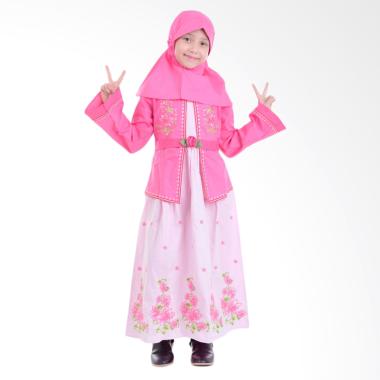 Jesca and Paul Selena 218 Gamis Baju Muslim Anak - Pink