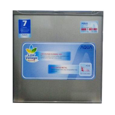 Aqua AQRD50FS Kulkas Portable - Silver [Khusus Jadetabek]