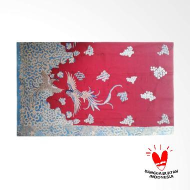 7Kav Batik Motif Burung Kain Batik Tulis - Merah