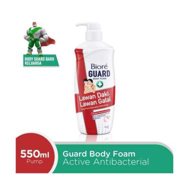 Promo Harga Biore Guard Body Foam Active Antibacterial 550 ml - Blibli