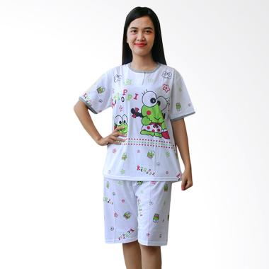 Aily AB10 Motif Keroppi Setelan Baju Tidur Wanita